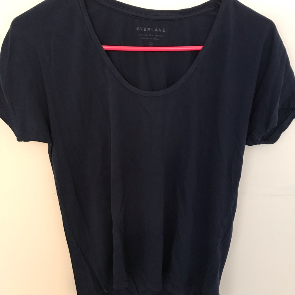 Everlane Navy Blue Boxy Tee